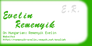 evelin remenyik business card